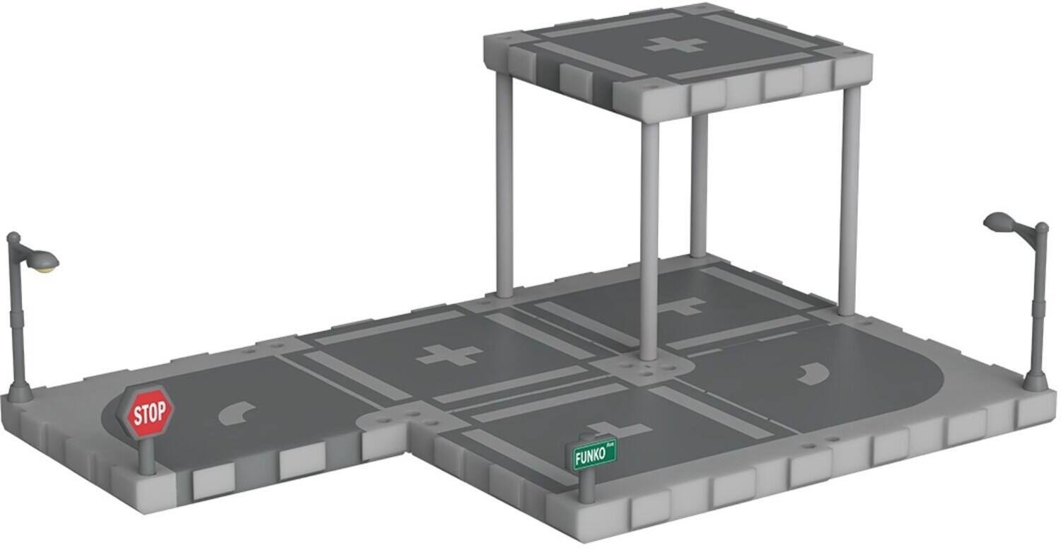 The text on the image is "STOP" and "FUNO".