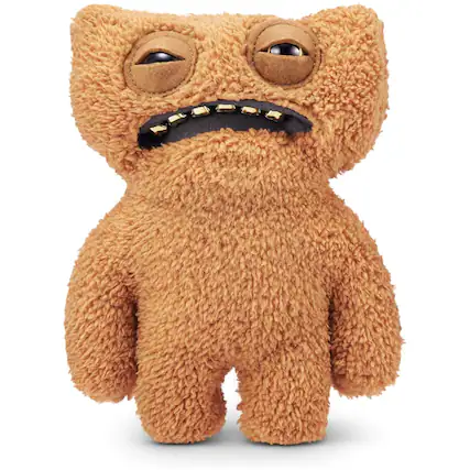 Front. Fuggler - Fuggler Gold Fuggs by ZURU Funny Ugly Monster, Plush, Collectible, Toy (Gnawing Terror - Teeth) - Assorted Pre-Pack.