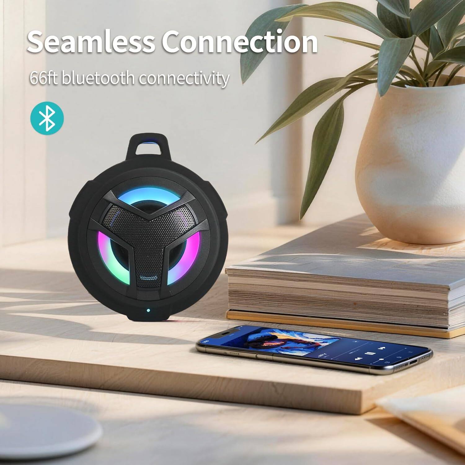 Seamless Connection  
66ft bluetooth connectivity