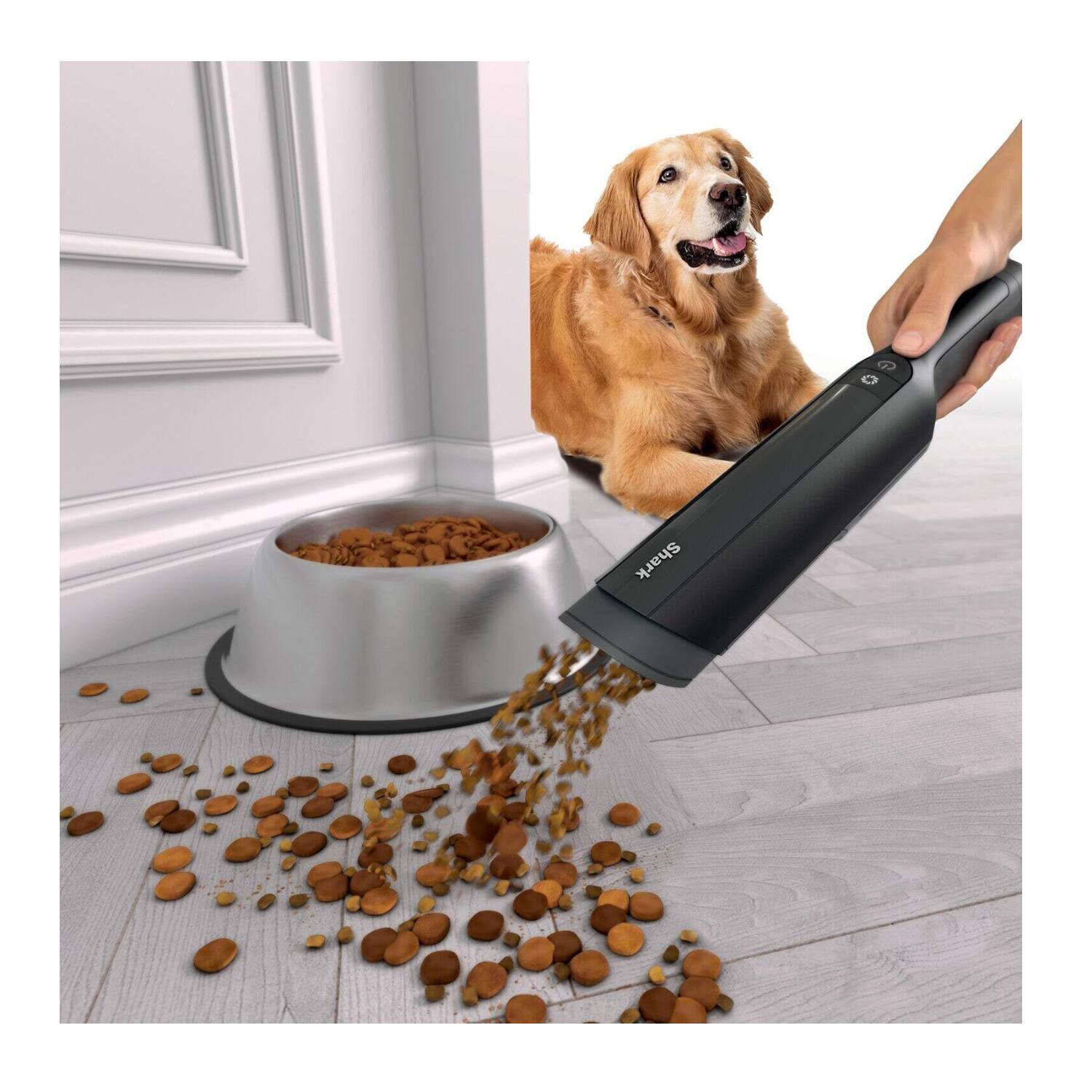 Back. Shark - WANDVAC Cordless Handheld Vacuum Cleaner WV401BK - Black.