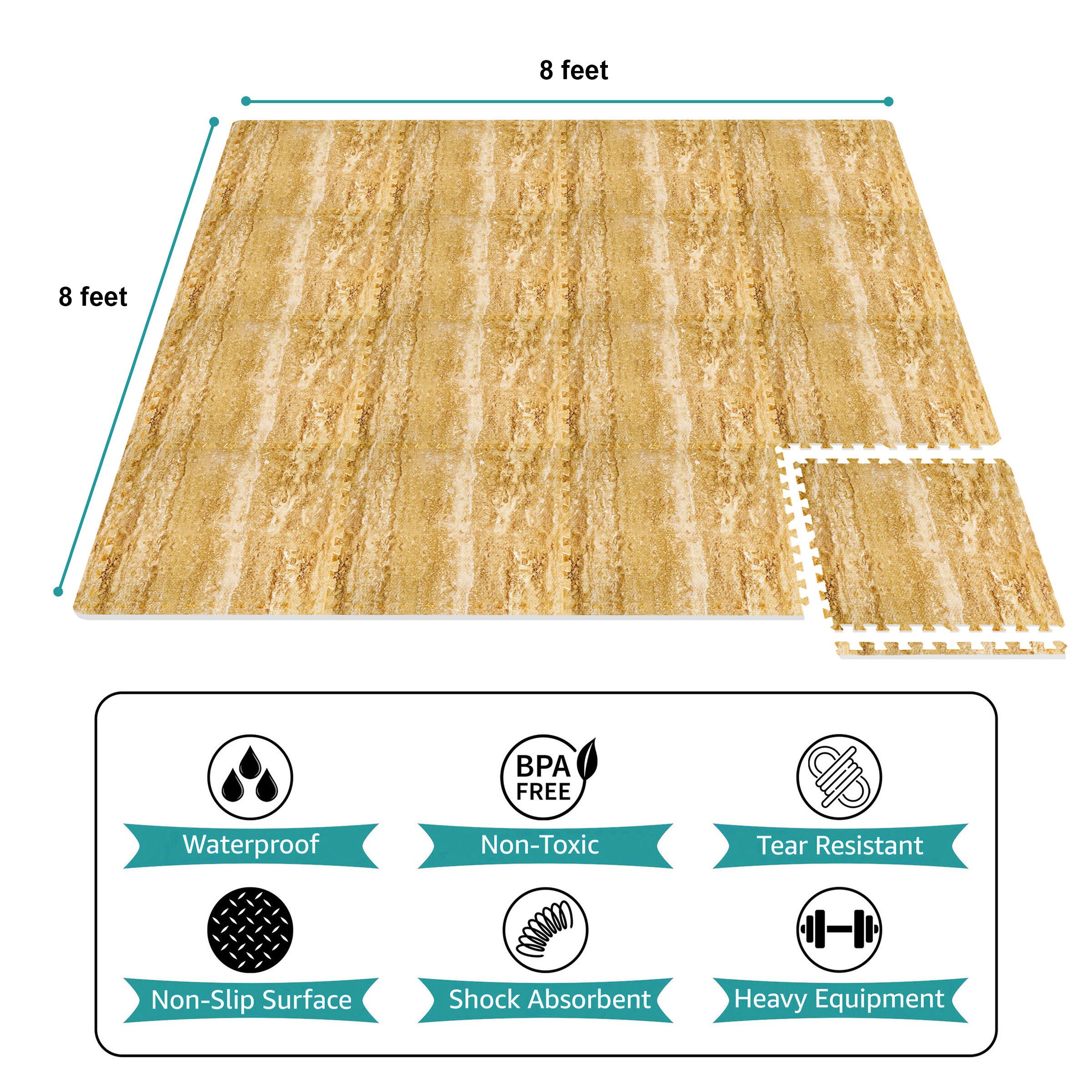 8 feet  
8 feet  
Waterproof  
BPA FREE Non-Toxic  
Tear Resistant  
Non-Slip Surface  
Shock Absorbent  
Heavy Equipment
