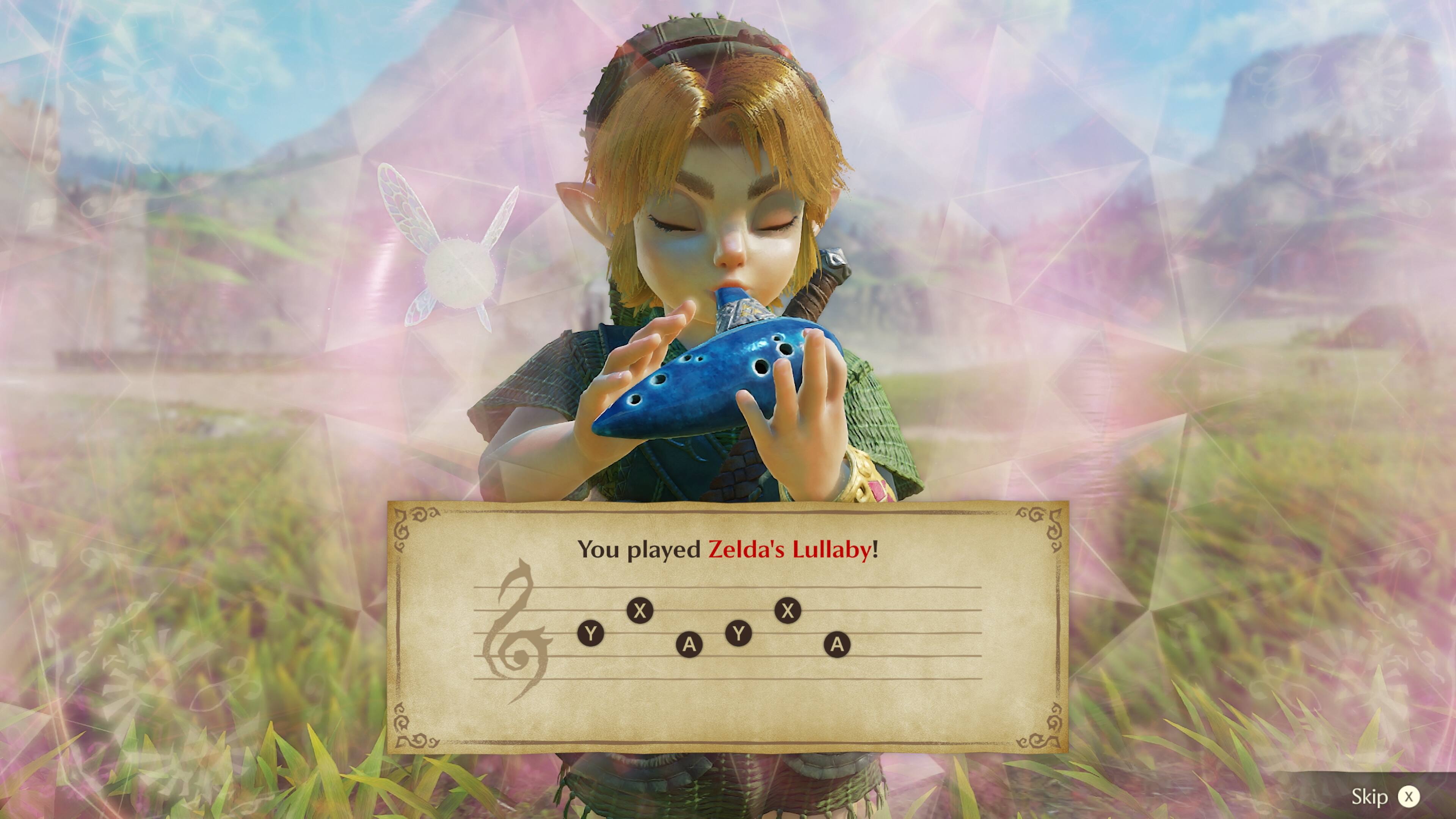 You played Zelda's Lullaby!

Y
X
A
Y
X
A

Skip