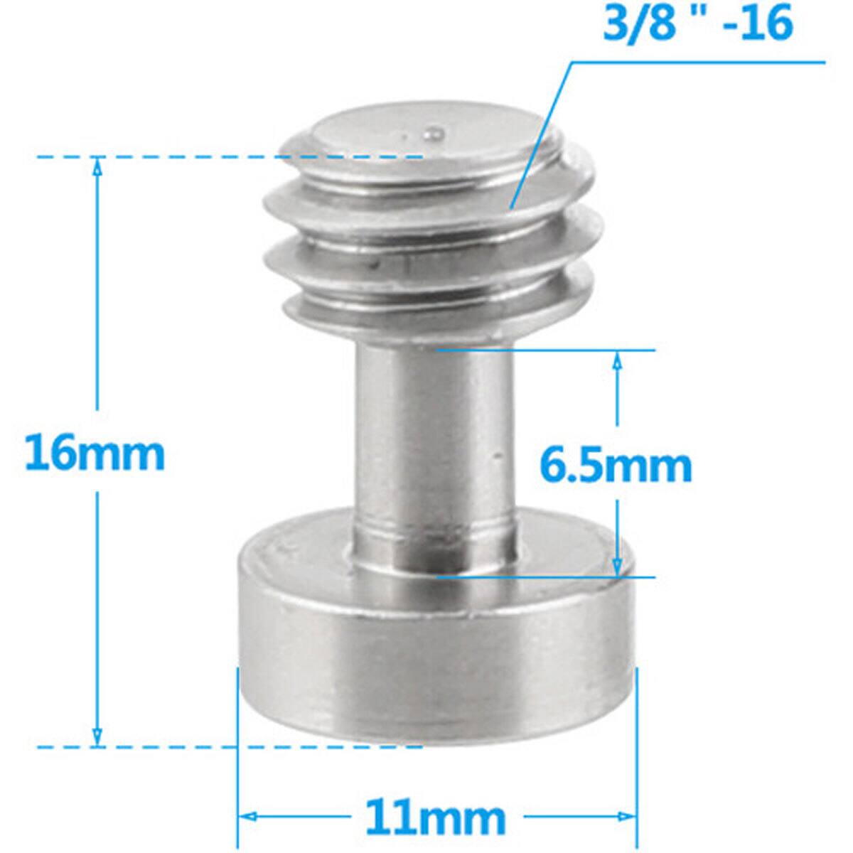 CAMVATE 3/8" 16 Male Thread Screw Adapter with Hexagon Socket Head, 5 ...