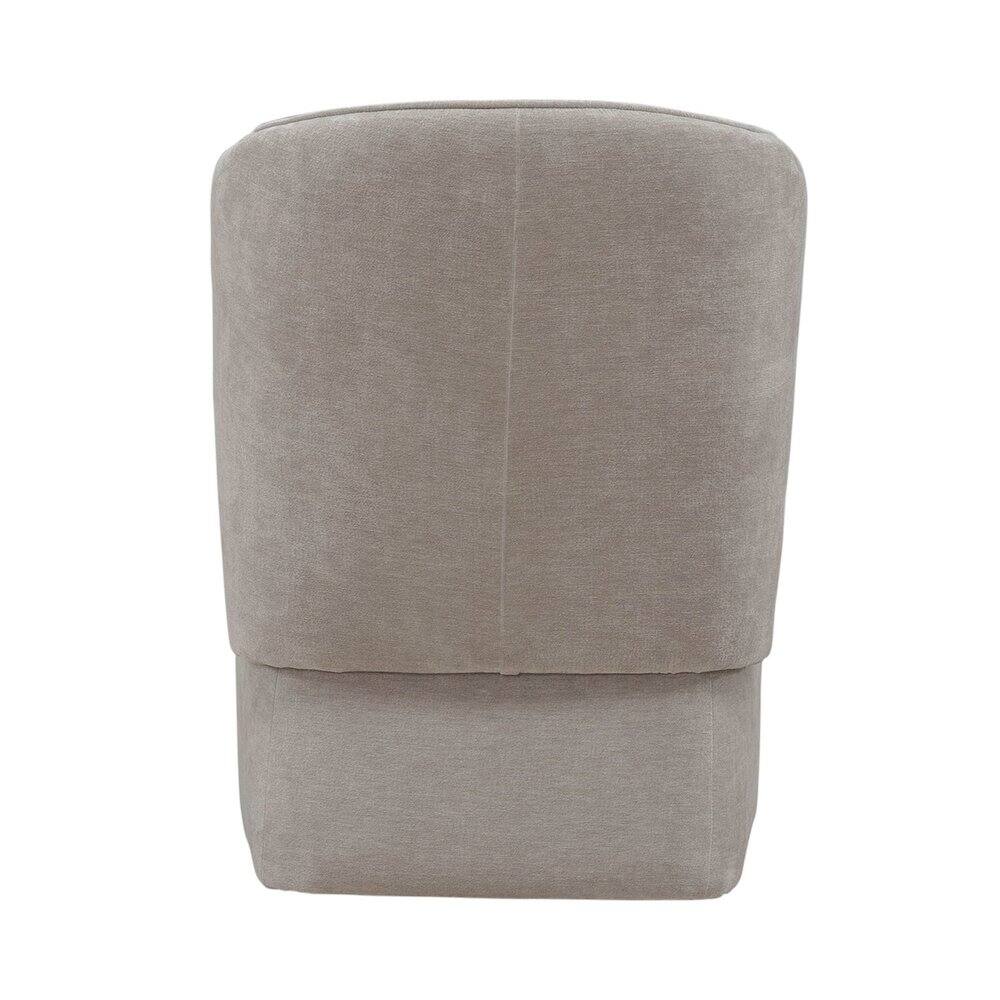 Alt View 3. Liberty Furniture Industries - Accent Dining Chair with Castors - Rounded Arm - Truffle Upholstry - Brown.