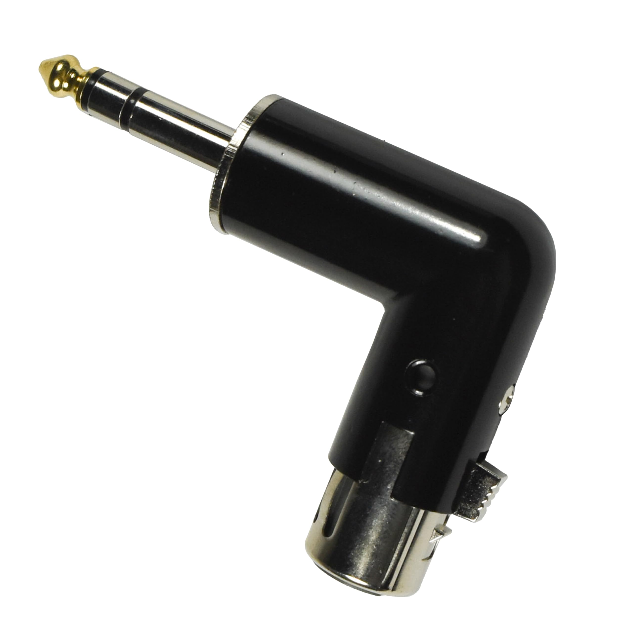 Alt View 4. HQRP - 2-Pack XLR Female to 6.35 mm TRS Male Angle Adapter - Adjustable 4-Position Balanced Audio - Black.