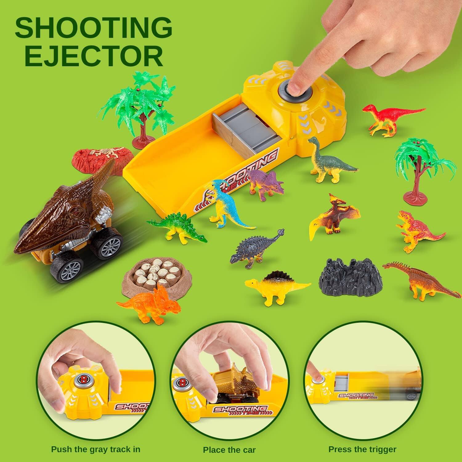 SHOOTING EJECTOR

Push the gray track in
Place the car
Press the trigger