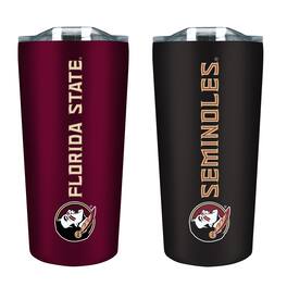 The Fanatic Group - Florida State Seminoles 18oz. Soft Touch Tumbler Two-Piece Set - Multicolor