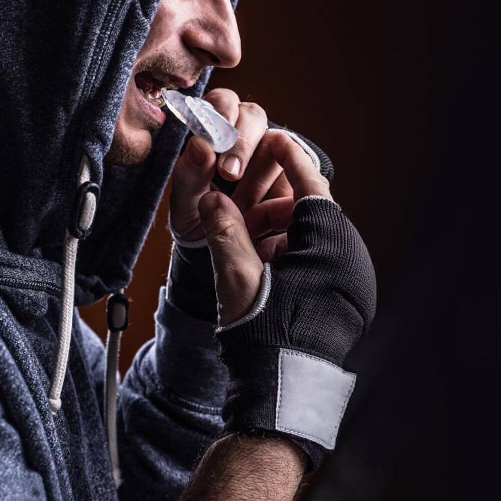 Alt View 6. Amber Sporting Goods - Custom Fit Sports Mouthpiece for MMA & Boxing, Comfortable Protection, Clear – Pack of 10 - Clear.