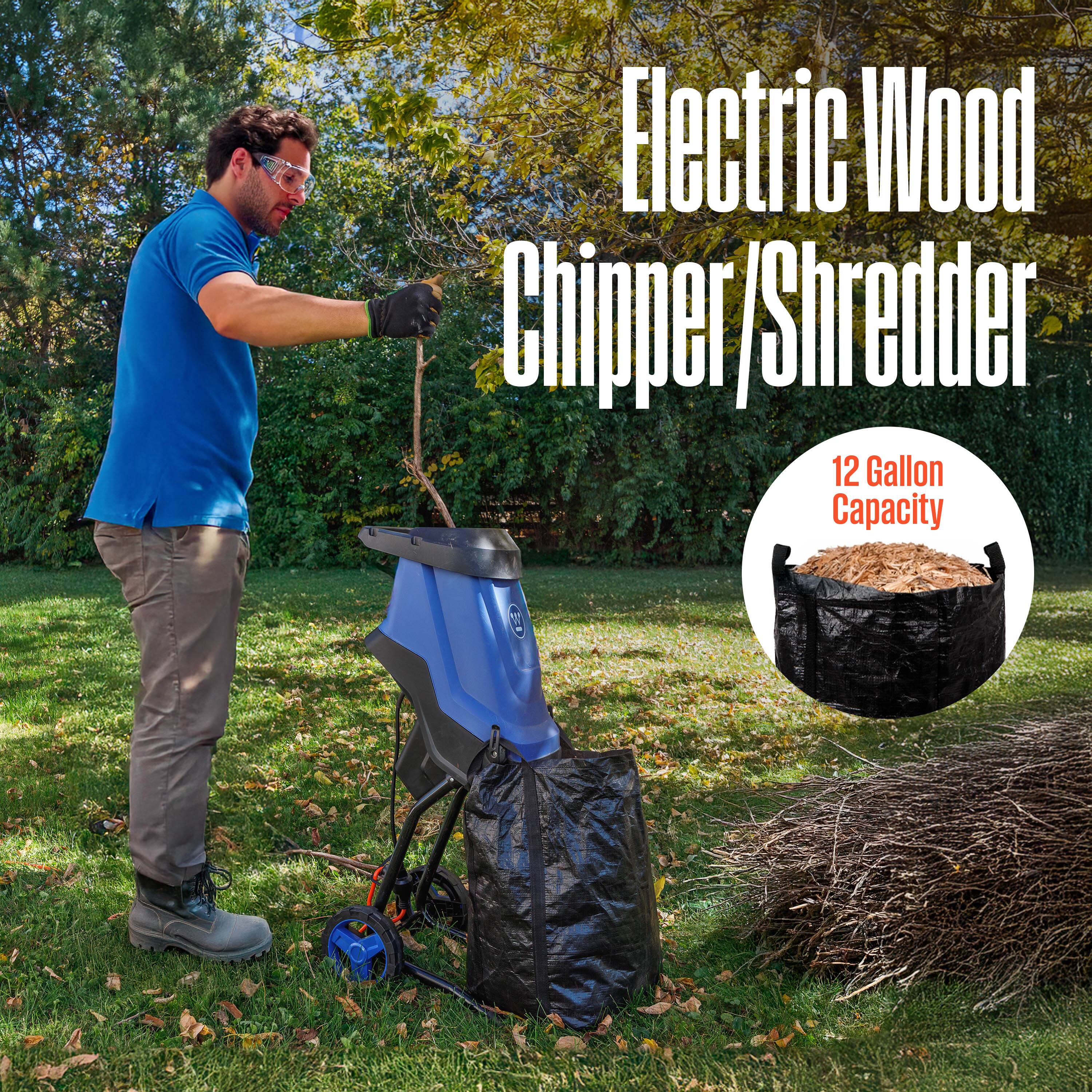 Electric Wood Chipper/Shredder  
12 Gallon Capacity