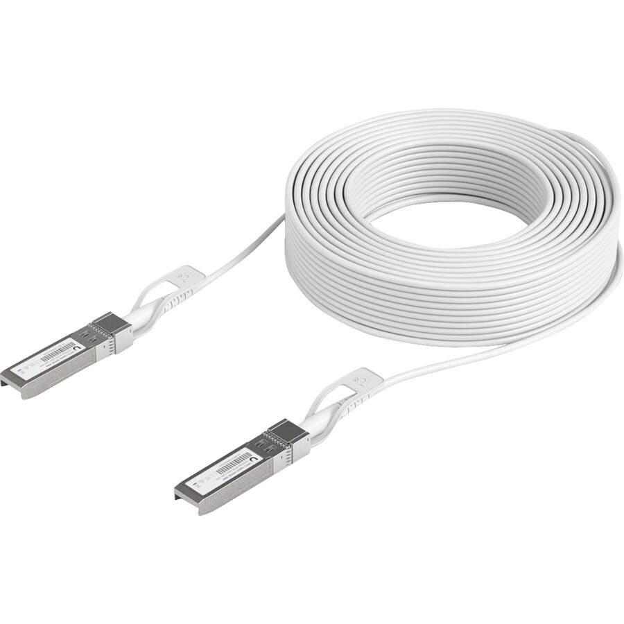 Uplink Cable Router Ubiquiti 30M Uplink Cable UACC UPLINK SFP28 30 White UACC-UPLINK-SFP28 ...