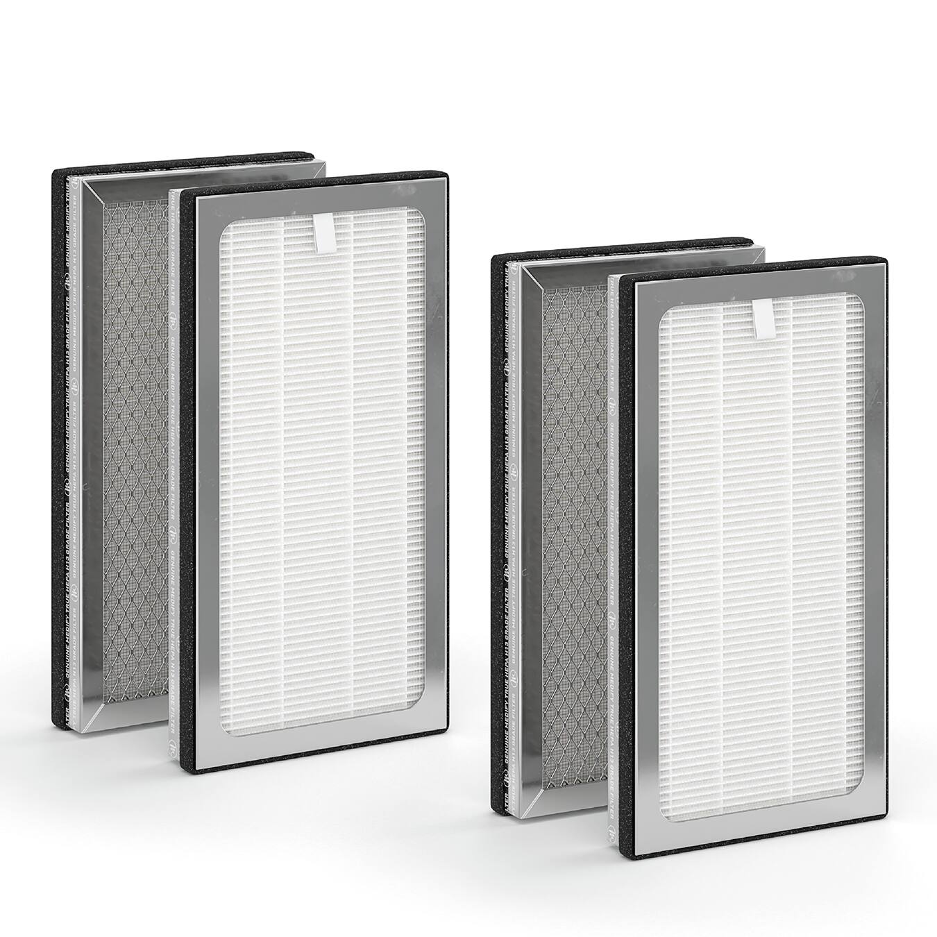 Front. Medify Air - MA-15 Genuine HEPA H13 Replacement Filter - 2 pack - Silver.
