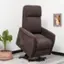 Angle. Costway - Power Lift Recliner Chair w/ Remote Control - Brown.