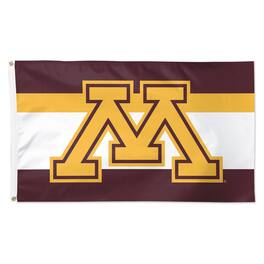 WinCraft - Minnesota Golden Gophers 3' x 5' Horizontal Stripe Deluxe Single-Sided Flag - Multicolor
