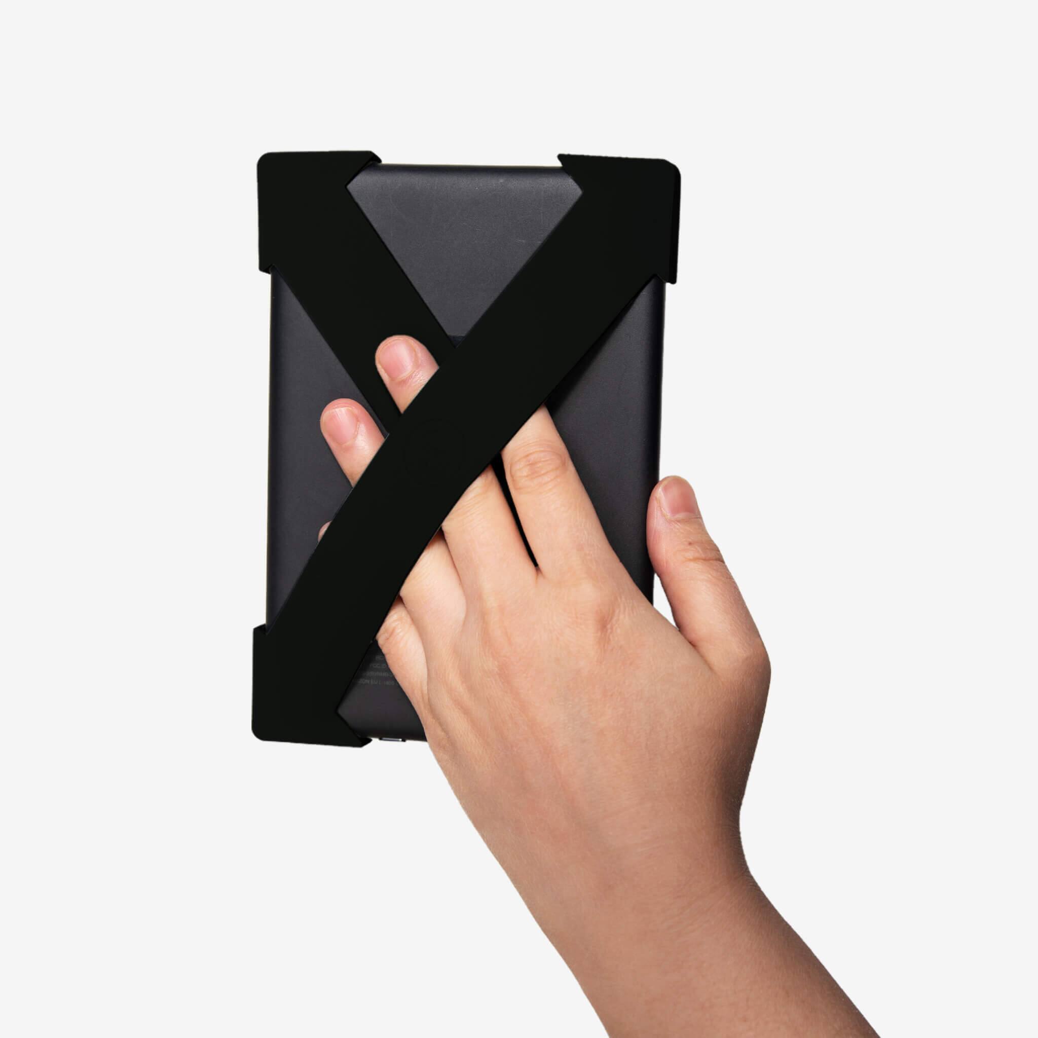 Angle. Strapsicle - Strapsicle - Hand Strap for Kindles & Kobos - Paperwhite 7-10 Gen + Most Kobo - 2 Straps - Black - Black.