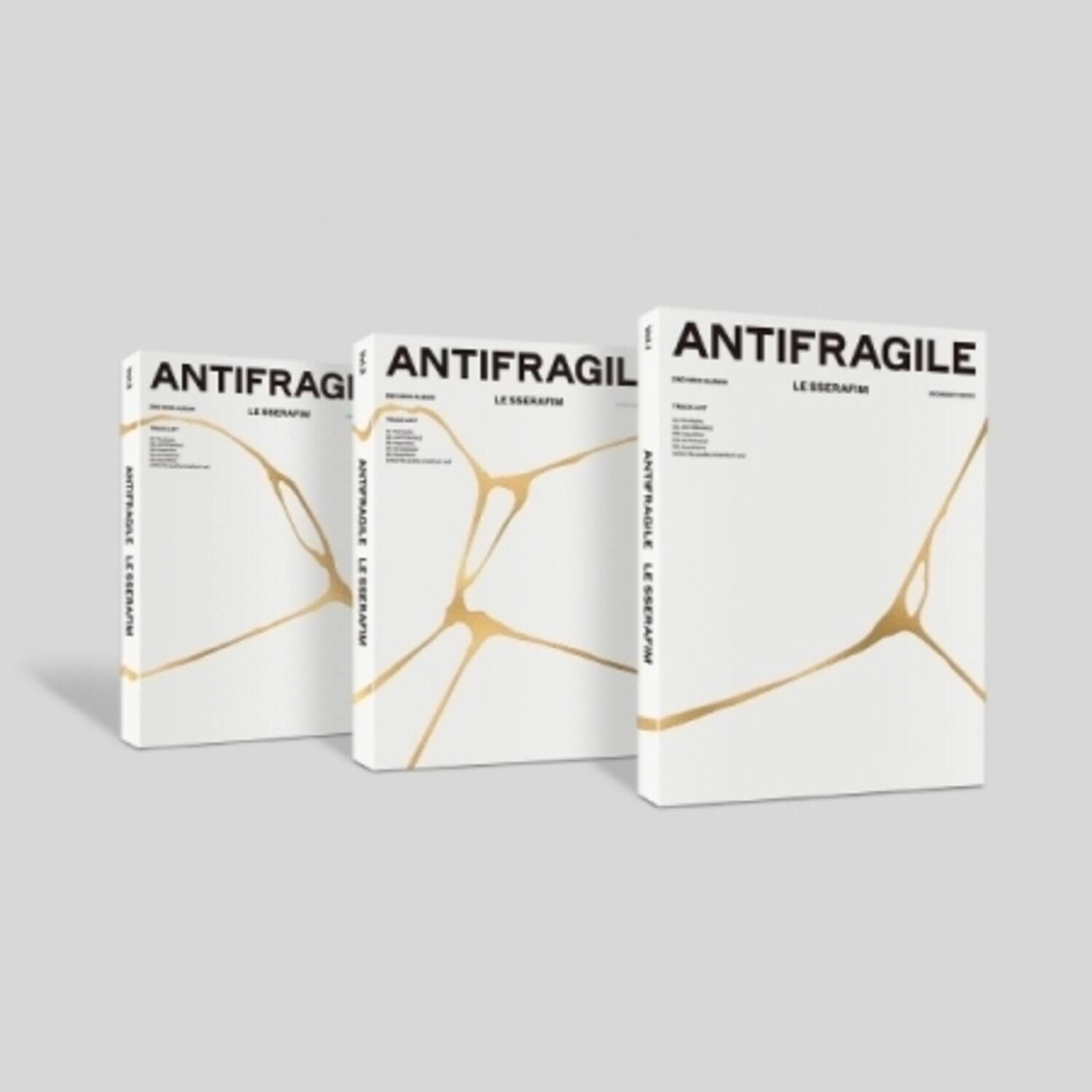 Le Sserafim - Antifragile - Random Cover - incl. 112pg Booklet, Photo Card, Postcard, Sticker, 3 - COMPACT DISCS [CD]