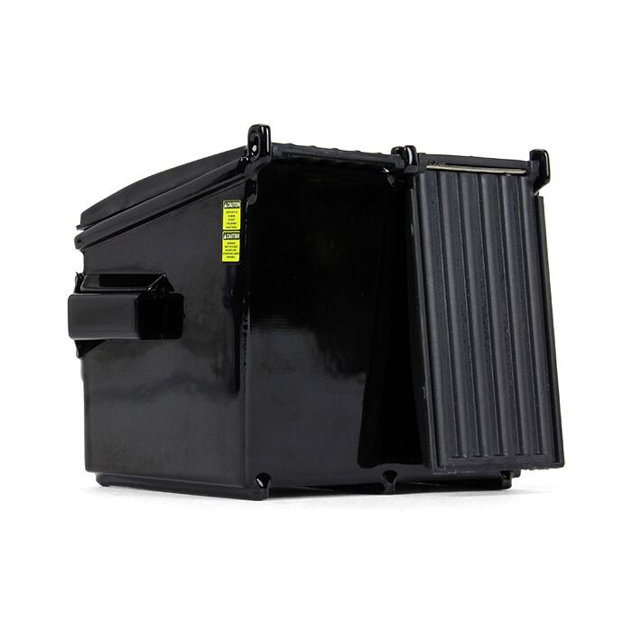 Alt View 1. First Gear - Refuse Trash Bin Black 1/34 Diecast Model by First Gear.