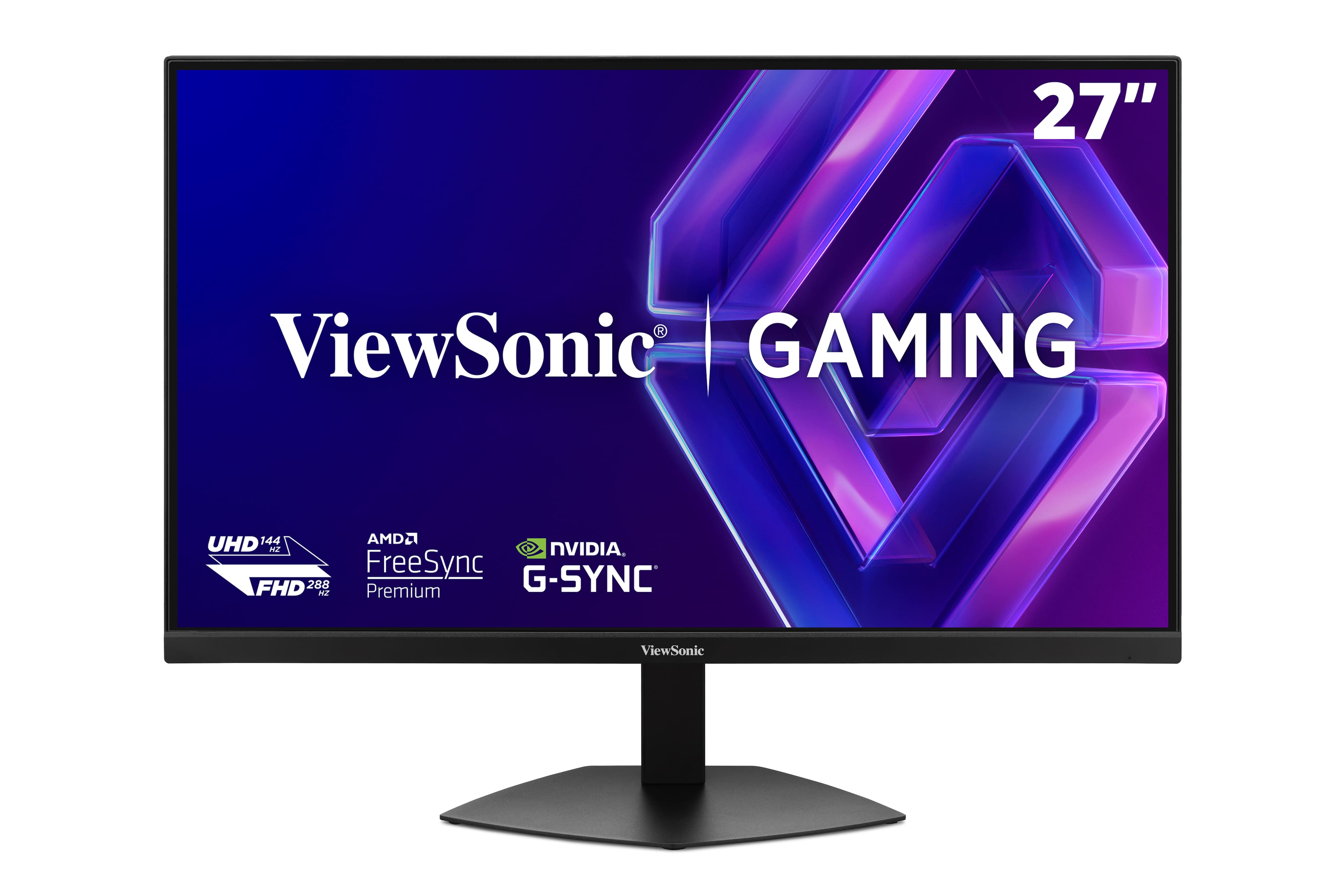 ViewSonic - VX2730D-4K 27" 4K Gaming Monitor w/ Switchable Refresh Rate Up to 288Hz, 0.5ms Response Time, HDMI and Display - Black