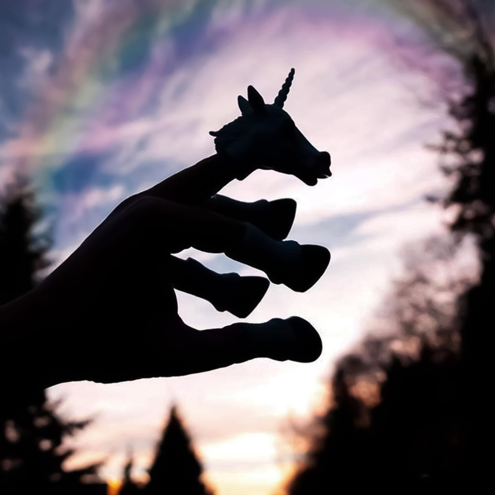 Alt View 4. Accoutrements - Handicorn Set of 5 Finger Puppets - Multi-Color.