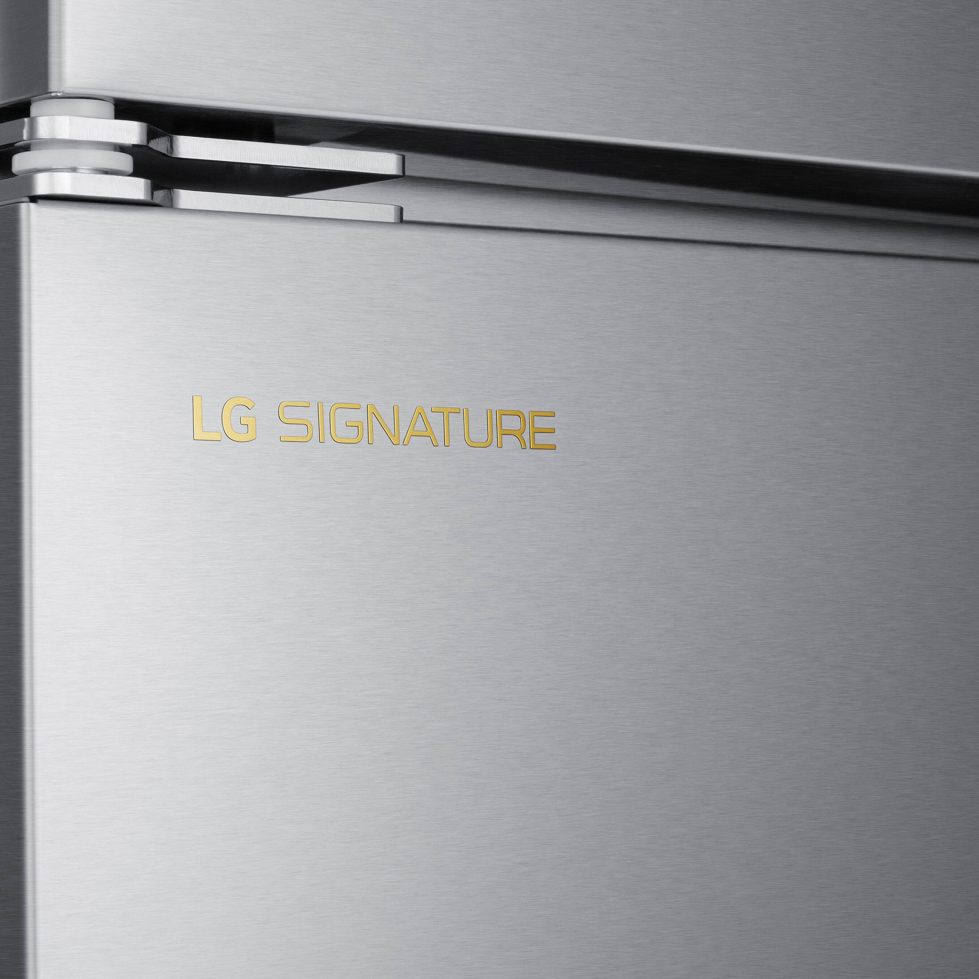 Alt View 9. LG - SIGNATURE 42-in Wide 25.6 Cu. Ft. Side-by-Side Built-In Smart Refrigerator with Pro-Style Design - Stainless Steel.