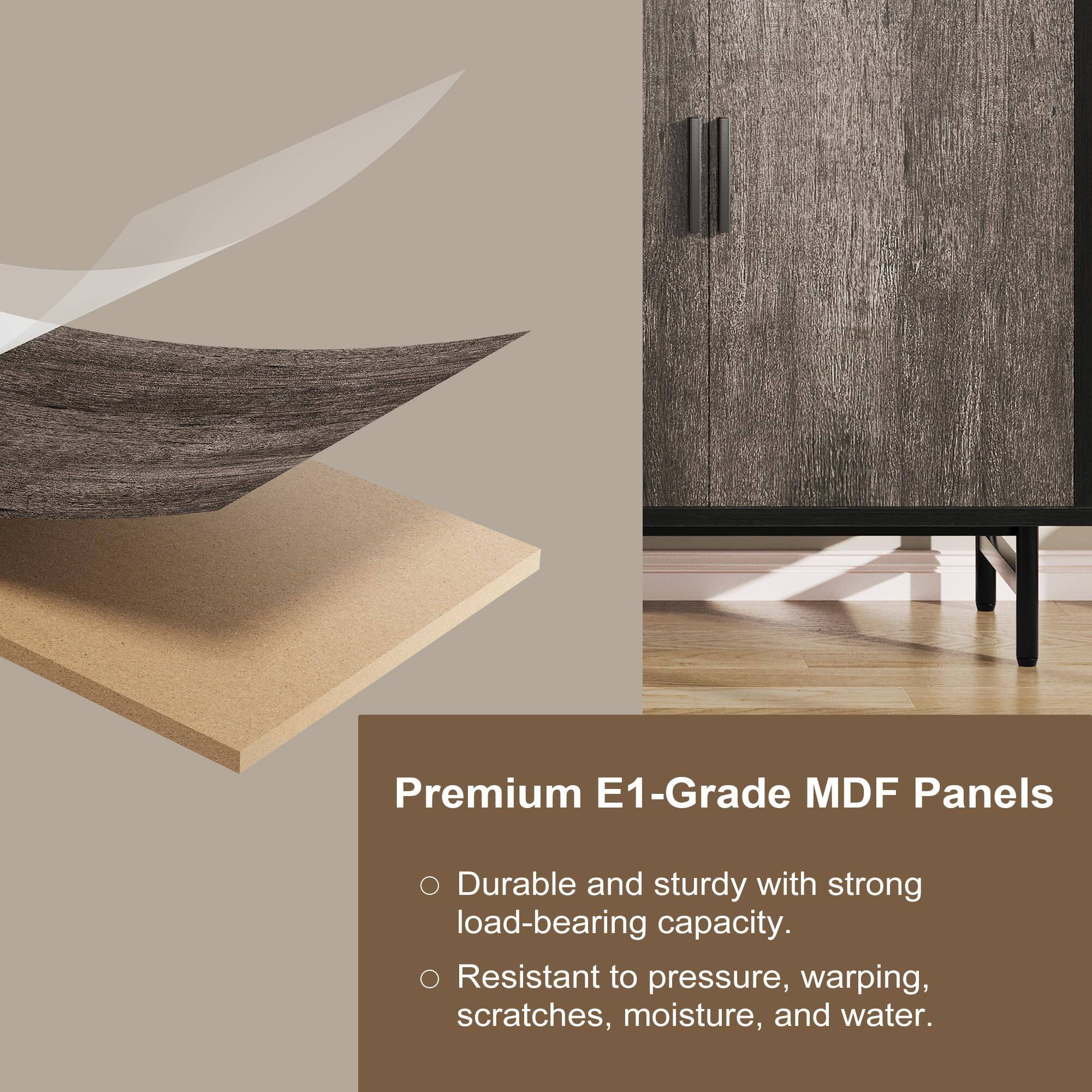 Premium E1-Grade MDF Panels

Durable and sturdy with strong load-bearing capacity. Resistant to pressure, warping, scratches, moisture, and water.