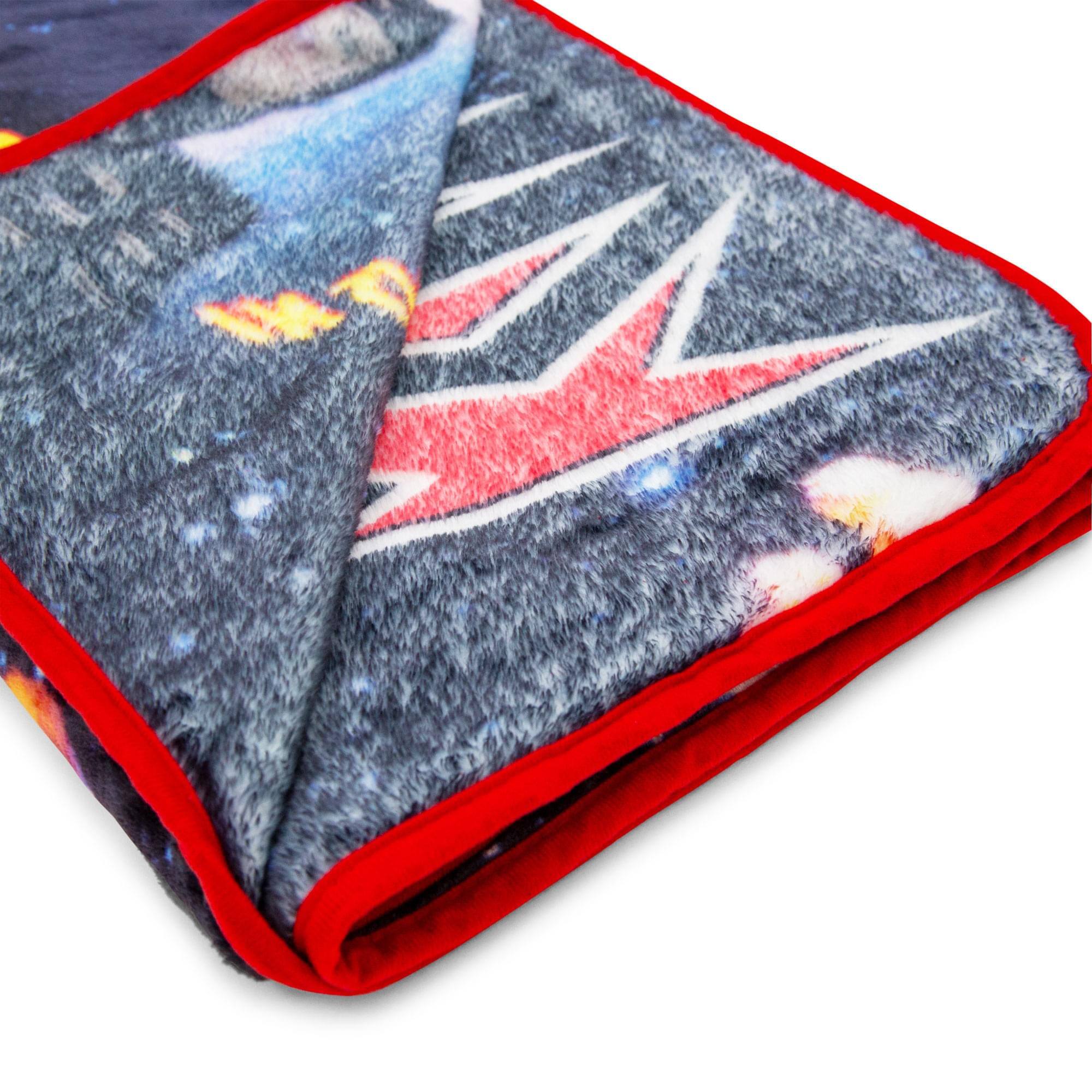 Alt View 10. Silver Buffalo - Killer Klowns From Outer Space Original Poster Raschel Throw Blanket - Black.