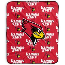 Pegasus - Illinois State Redbirds 50" x 60" Repeat Wordmark Fleece Blanket - Multicolor