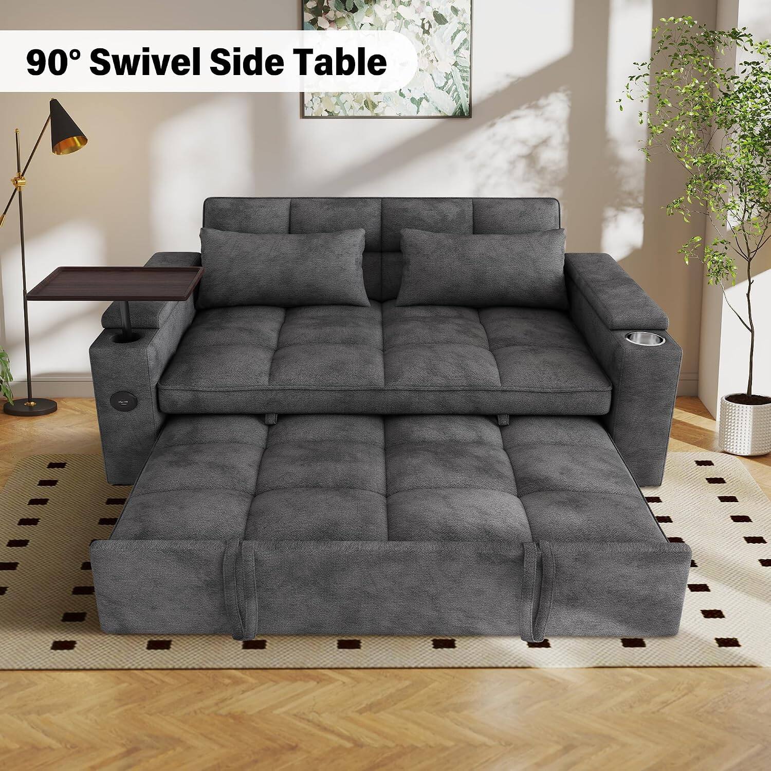 90° Swivel Side Table