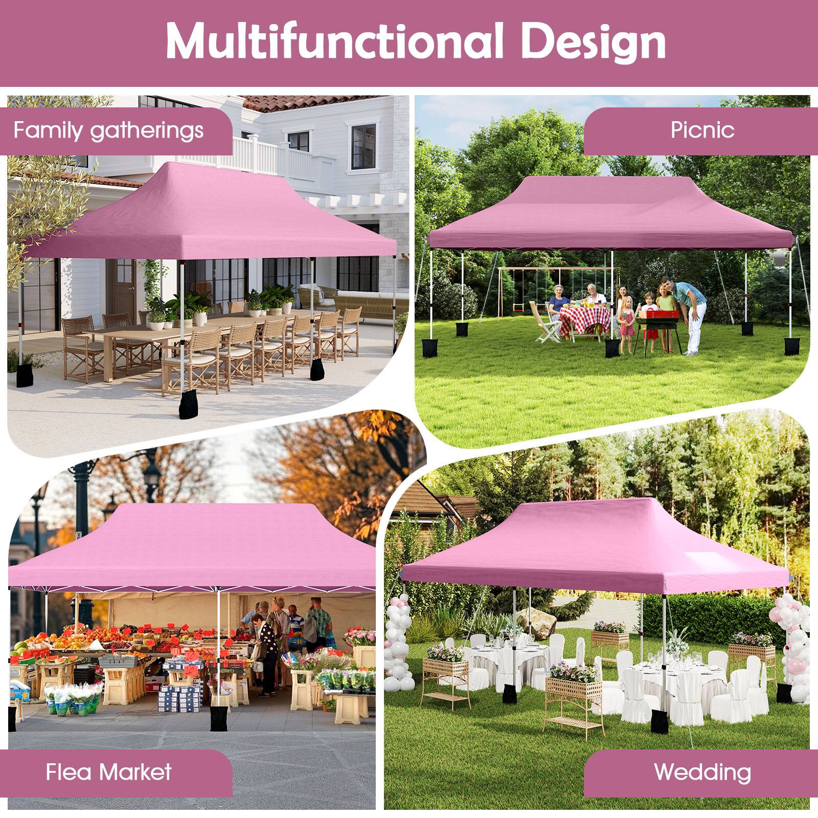 Multifunctional Design
Family gatherings
Picnic
Flea Market
Wedding