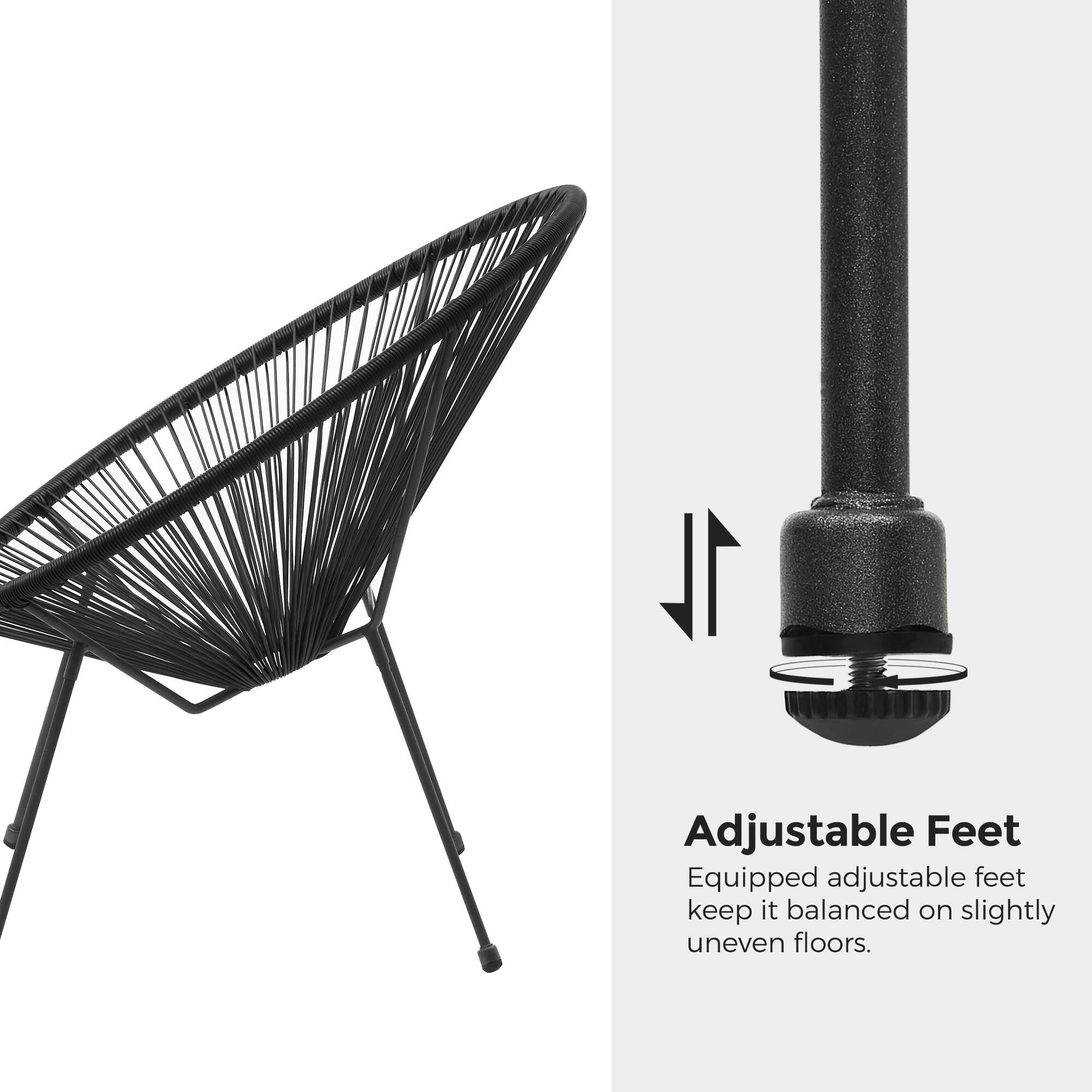 Adjustable Feet

Equipped adjustable feet keep it balanced on slightly uneven floors.