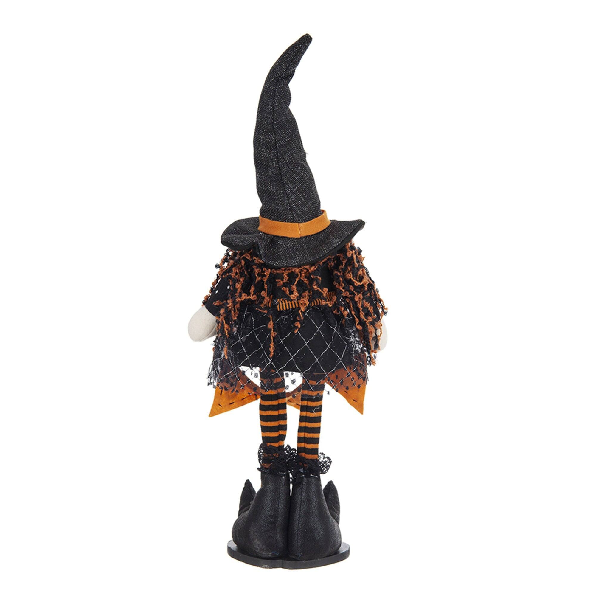 Alt View 5. Boyel Living - Halloween Gnome Decoration with B-O-O Banner and Spring Body - Black,Orange,White.