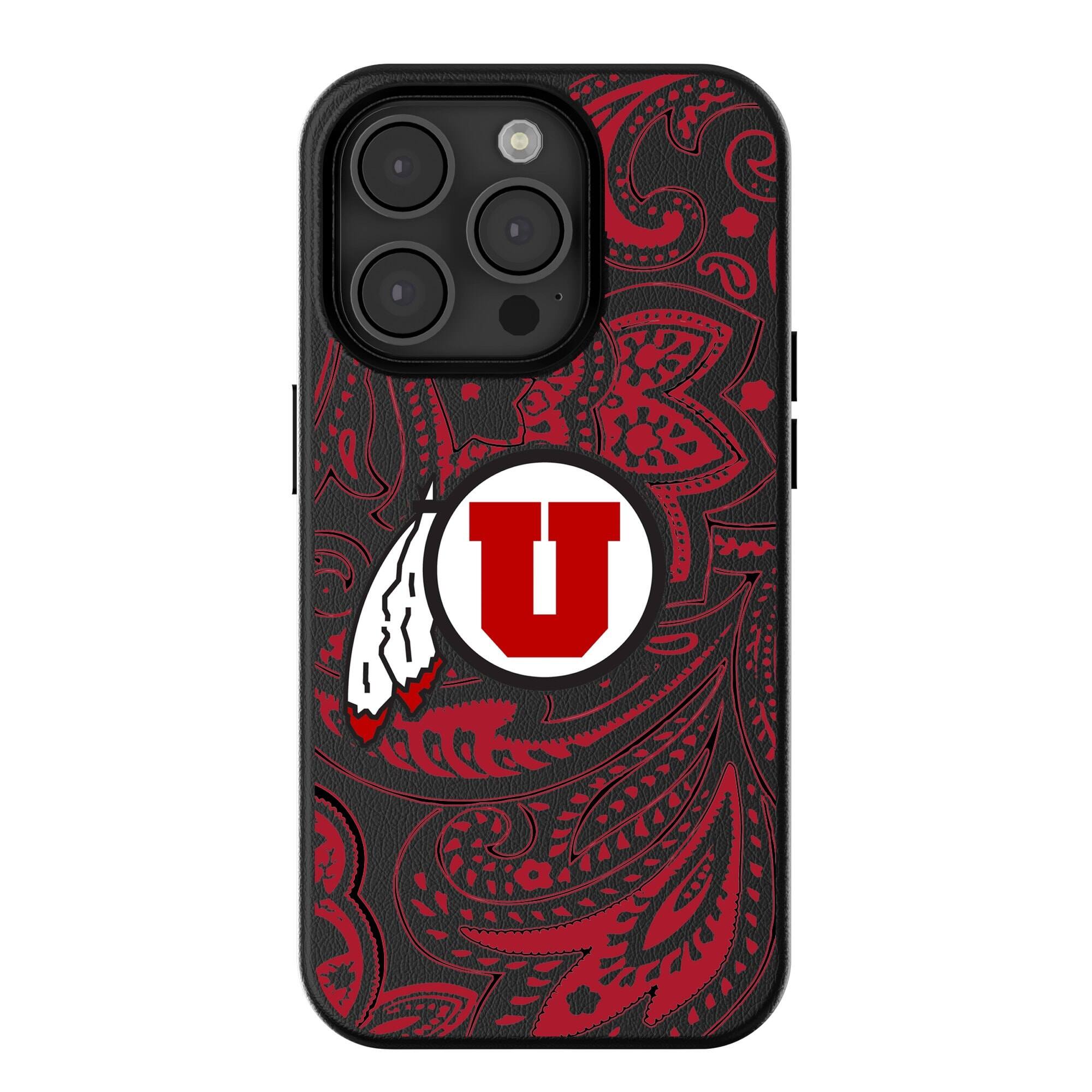 Keyscaper - NCAA - Utah Utes Paisley iPhone Magnetic Bump Case - 15 Plus - Black price history on PriceWatchPro