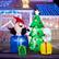 Alt View 3. Costway - 7 FT Inflatable Christmas Lighted Santa Claus & Christmas Tree with Gift Boxes - Multicolor.