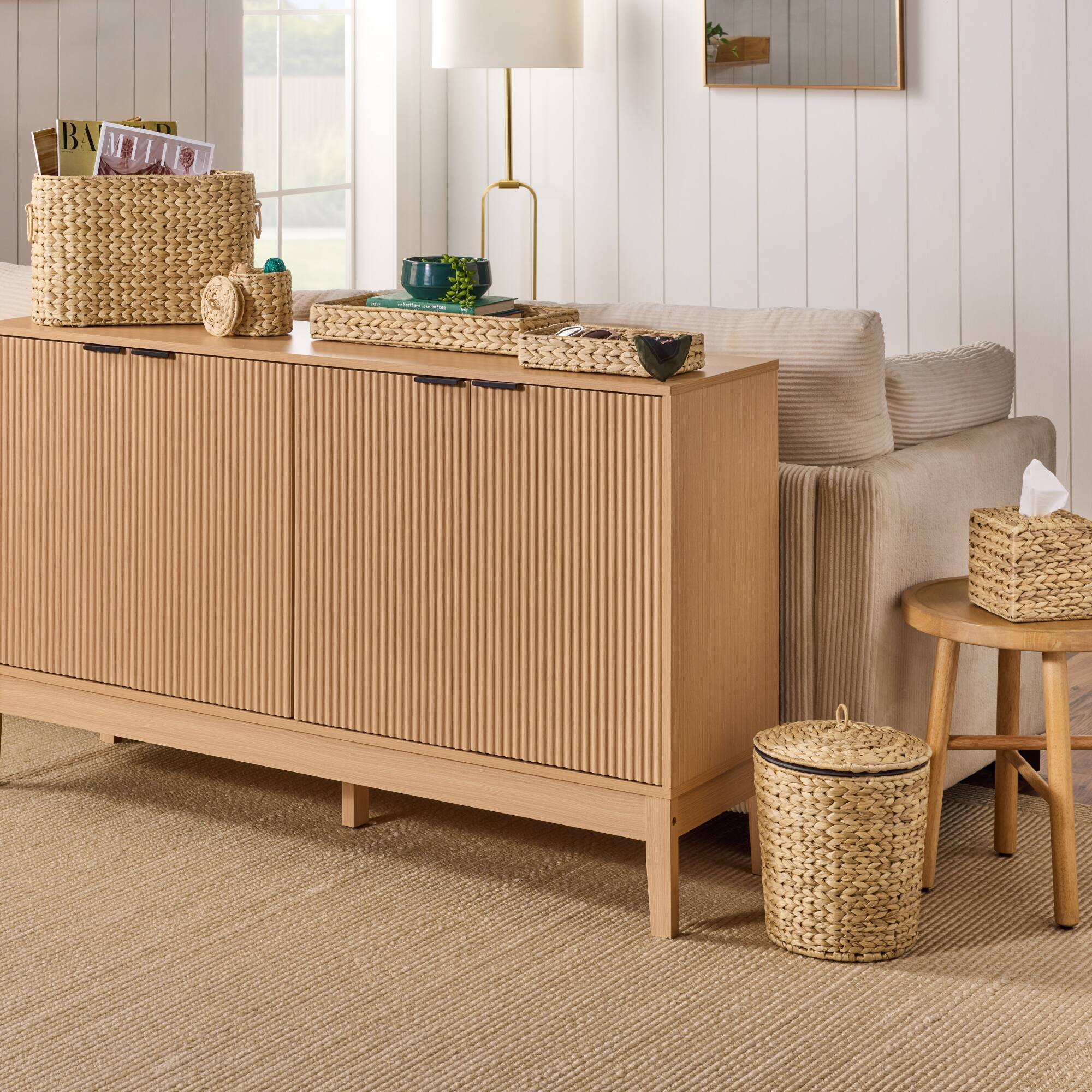 Alt View 5. Best Choice Products - Best Choice Products 6-Pc Water Hyacinth Bathroom Storage Set - Natural - Natural.