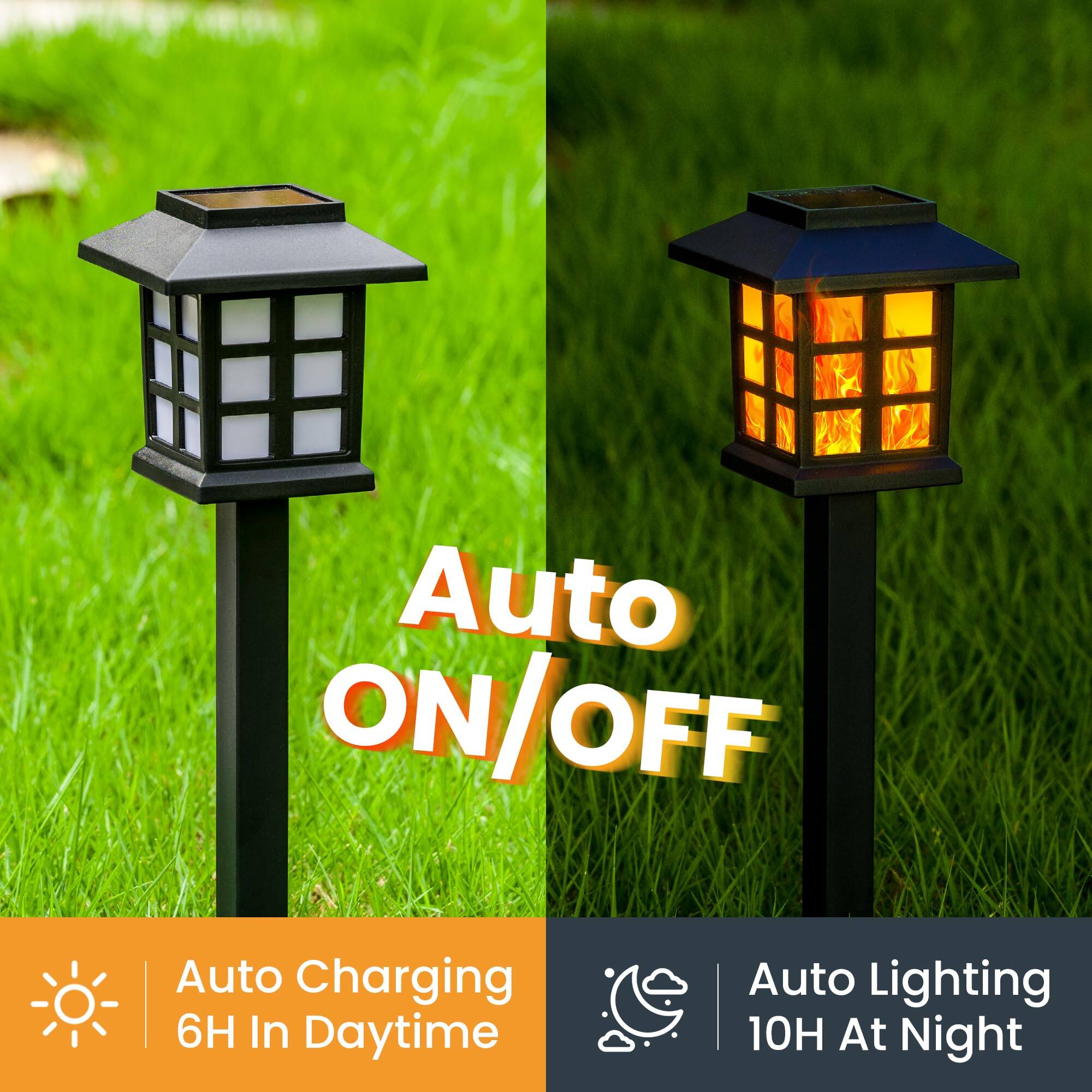 Auto ON/OFF  
Auto Charging 6H In Daytime  
Auto Lighting 10H At Night