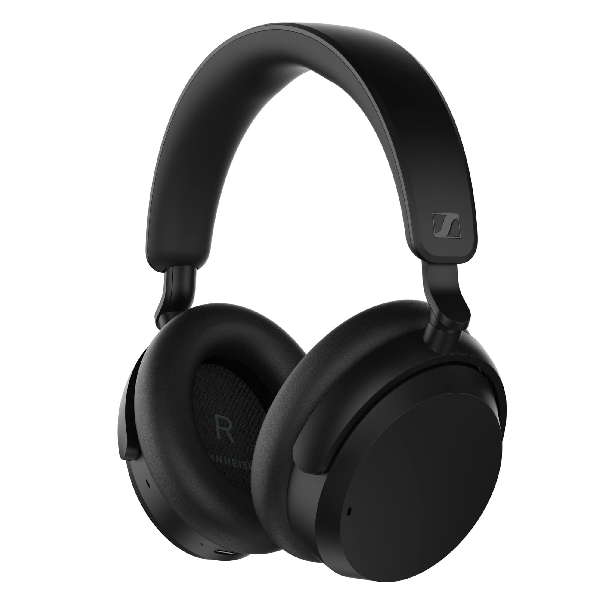 Front. Sennheiser - ACCENTUM Wireless Bluetooth Around-the-ear Headphones – Hybrid Noise Cancelling (ANC), All-Day Comfort - Black.