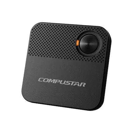 Front. Compustar - 1-way EZGO-II Replacement Remote - Black.