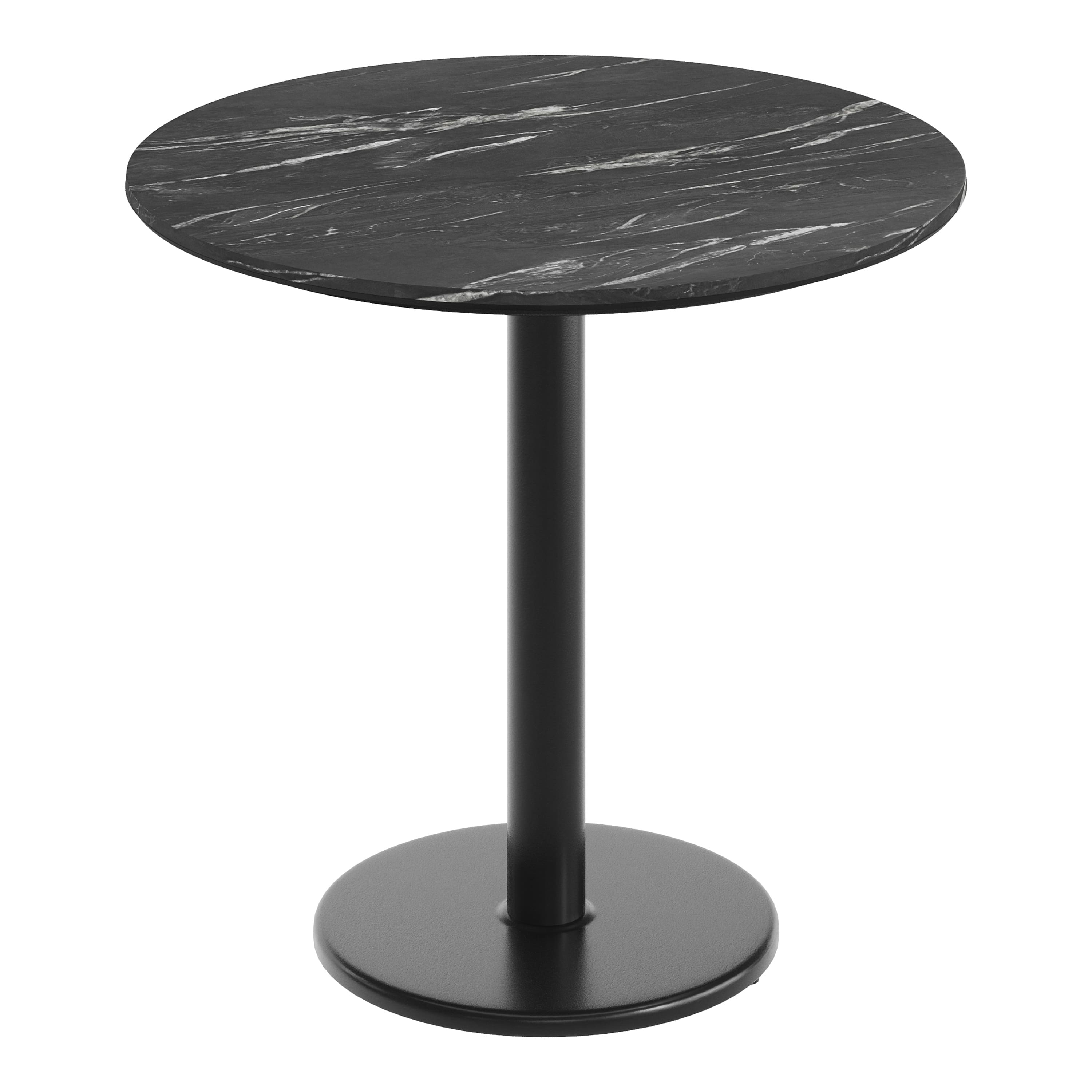 Emma + Oliver - PureShield Tabletop with Seam-Free Surface Innovation and Table Height X-Base - Black Faux Marble/Black Base price history on PriceWatchPro