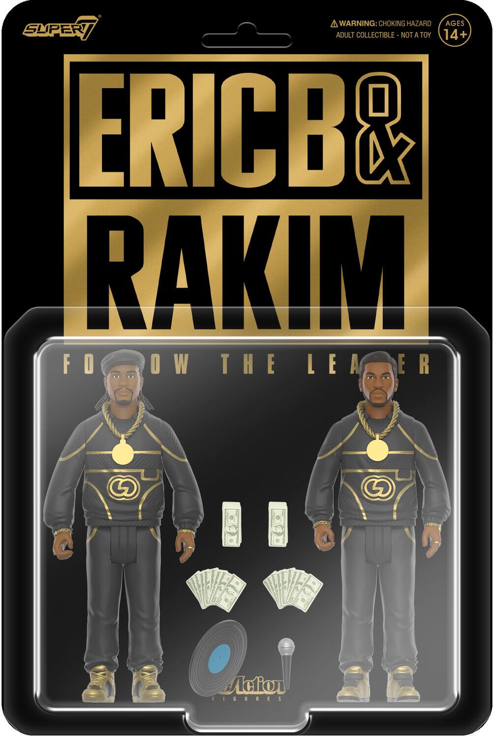 **WARNING: CHOKING HAZARD**  
ADULT COLLECTIBLE - NOT A TOY  
AGES 14+  

**ERIC B**  
**RAKIM**  

**FOLLOW THE LEADER**  

**SUPER7**  
**ACTION FIGURES**