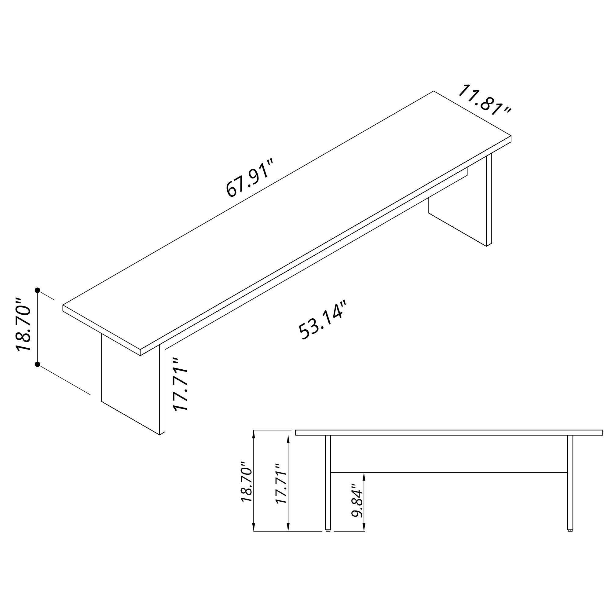 18.70"  
17.71"  
67.91"  
53.14"  
18.70"  
17.71"  
9.84"  
11.81"