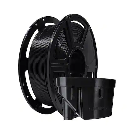 Front. Flashforge - Flashforge PETG Pro Filament 1.75mm Black, 3D Printer Filament 1kg (2.2lbs) Spool, Dimensional Accuracy +/- 0.02mm - Black.