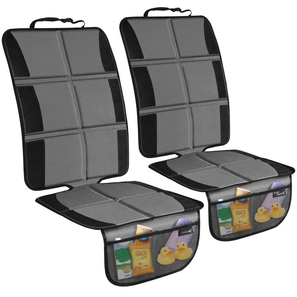 VEGA AUTOMOTIVE - Large Car Seat Protectors For Thick Padding Waterproof Auto Vehicle Leather Seats Dog Mat Cover Pads - Black/Beige Recliner Sofa