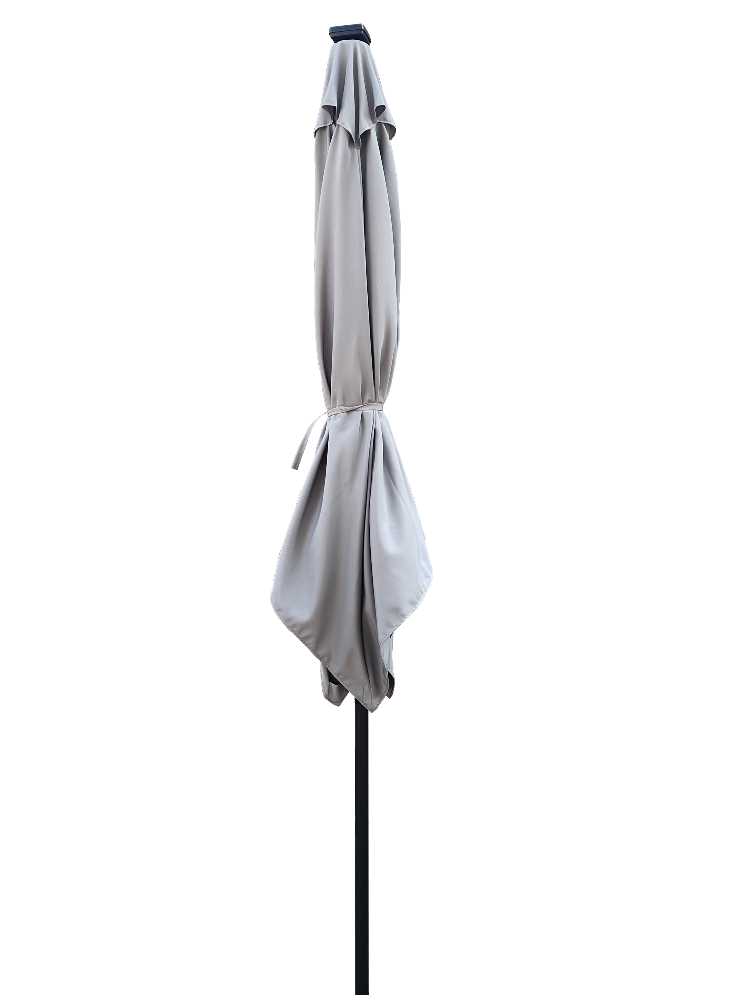 Left. Loheer - Loheer Square Patio Umbrella Solar Lighted Outdoor Umbrella Waterproof Sun Shade Market Umbrella with Crank.