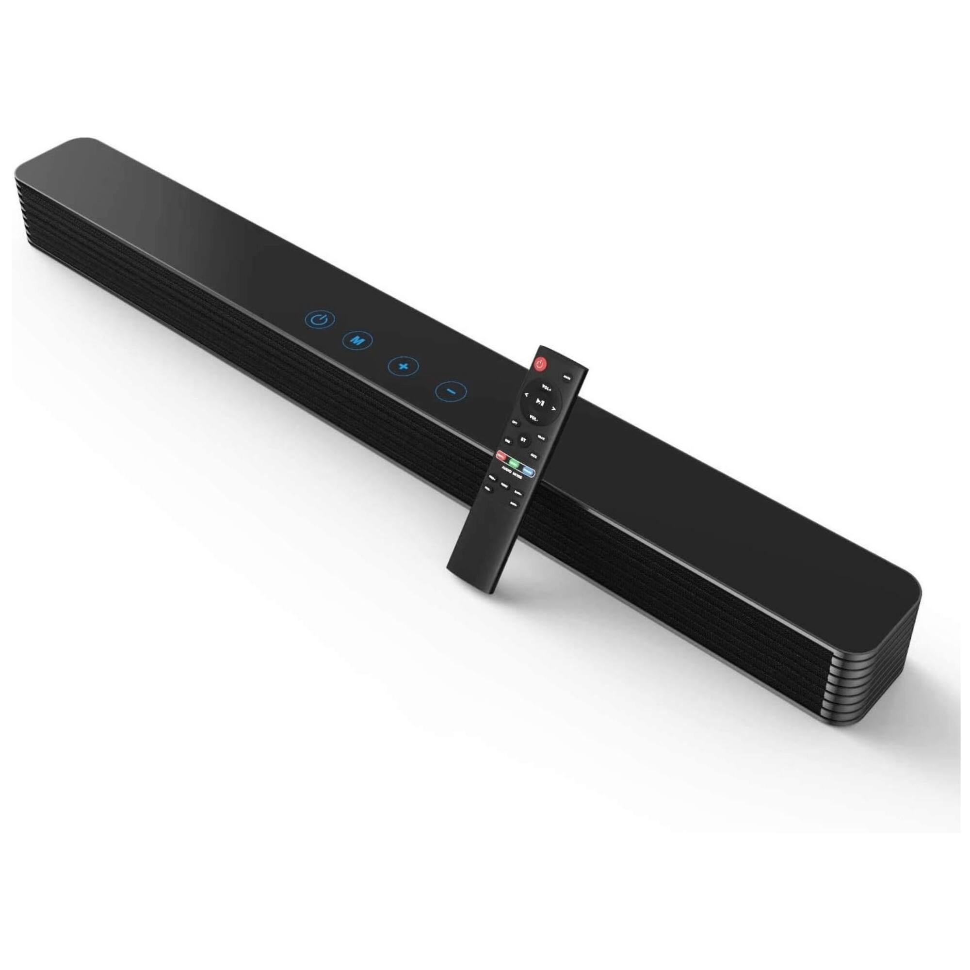 Front. Norcent - KB2020 Black Mamba Series 32" 80W Bluetooth Sound Bar with Remote Option - Black.