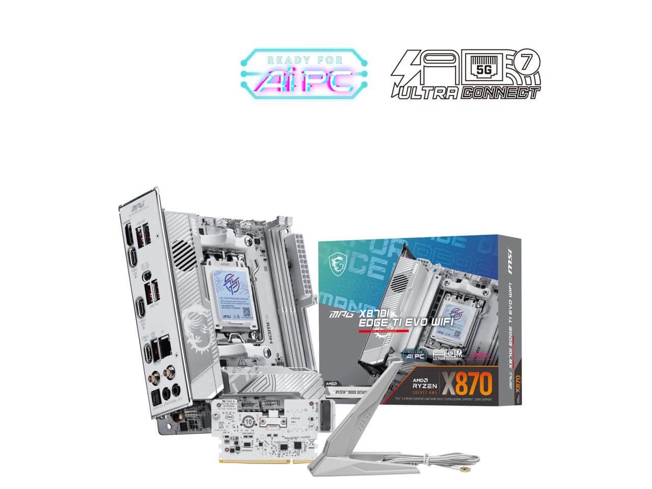 MSI - MPG X870I EDGE TI EVO WIFI AM5 AMD X870 Motherboard