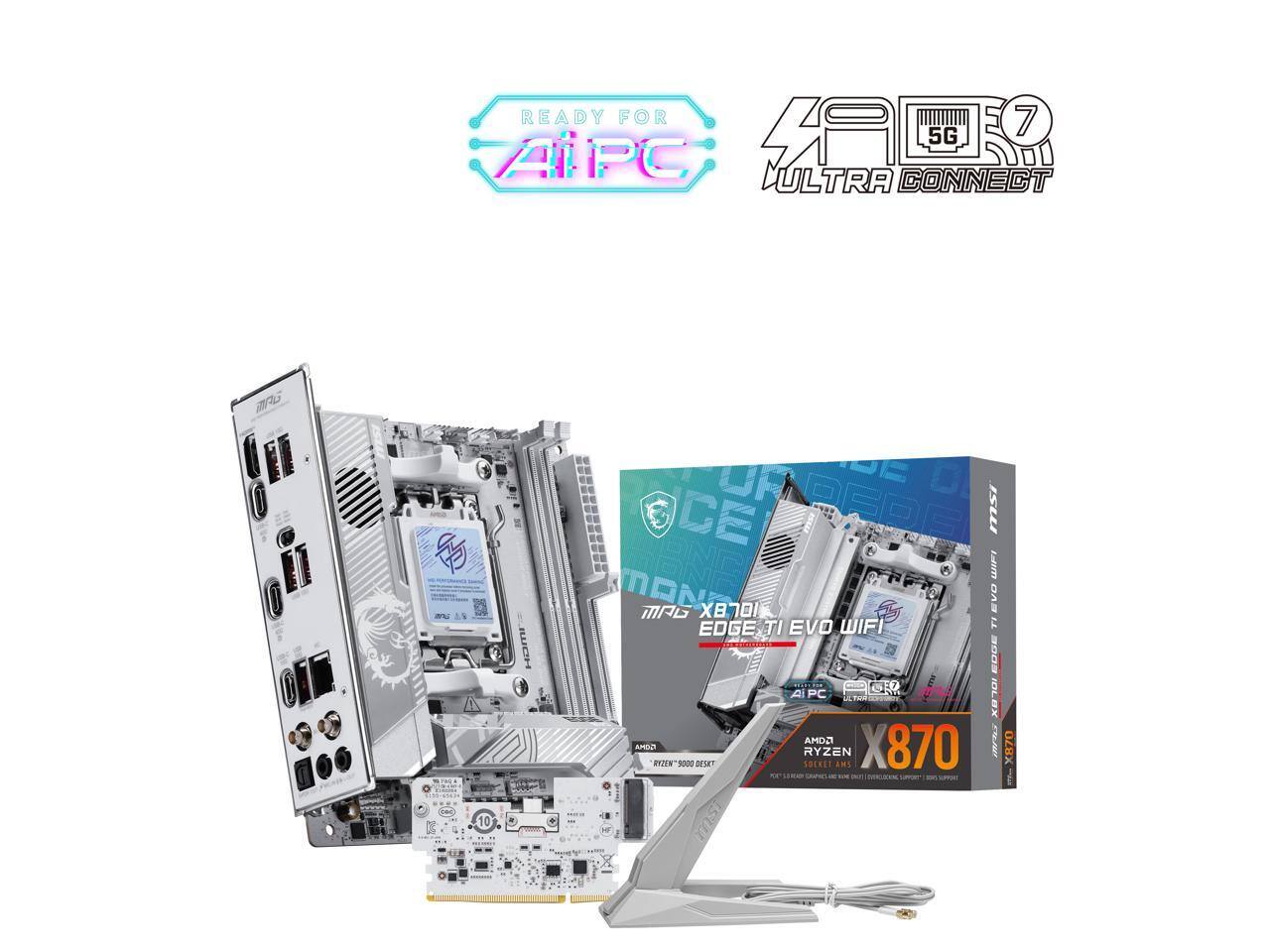 READY FOR 7 AI PC 40 5G ULTRA CONNECT TD  
10 Hom AE CE PRDE ISLI PS NONO MRG X 7 DAB EDGE TI EVO WIFI T EODE AI PC GEO ML8 AMDO 22002 AmB RY"R000 DESET SOLRET RYZEN AM1 X870 XB70 msi