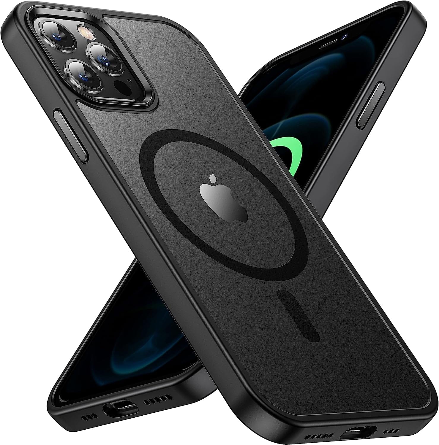 Entronix Magnetic Case for iPhone 12 Pro Max Translucent Frosted