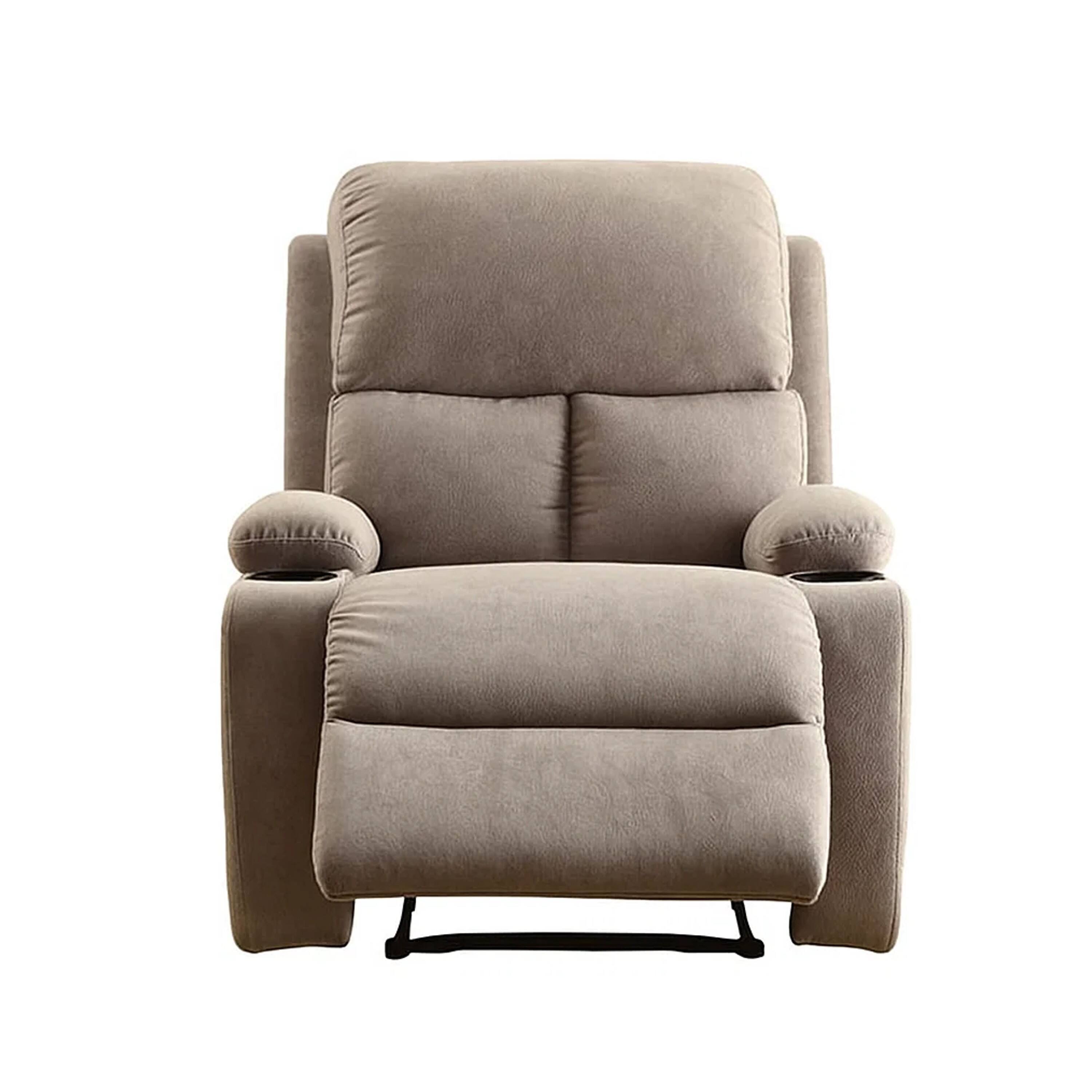Angle. Manhattan Lane - Rosia Homely Recliner  Linen - Gray.