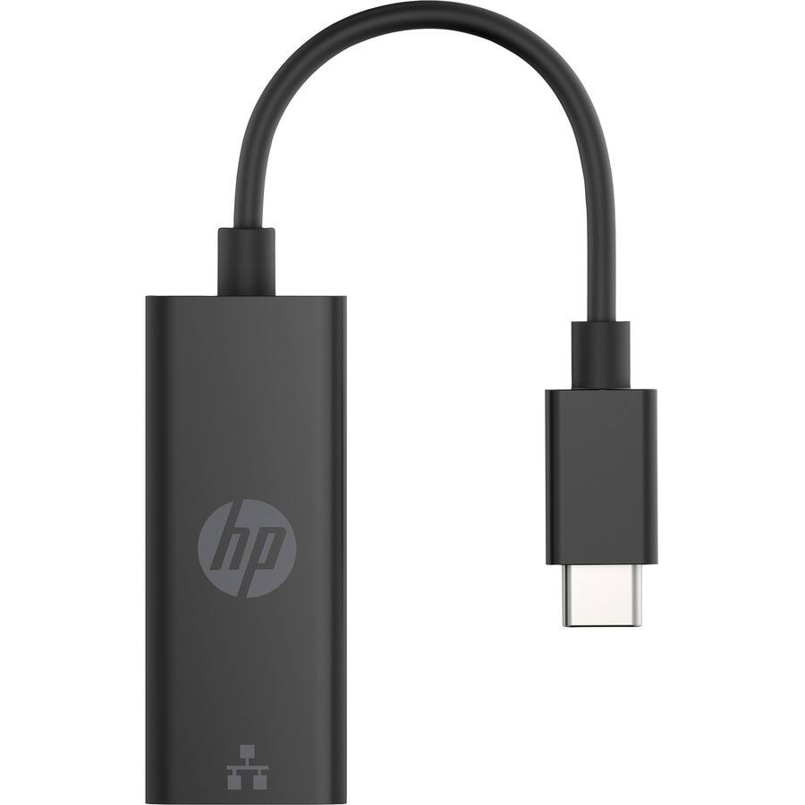 Alt View 3. HP - HP USB-C to RJ45 Adapter G2 (4Z527AA) - USB Type C - 1 Gbit/s Data Transfer Rate - 1 Port(s) - 1 - Twisted Pair - Black.