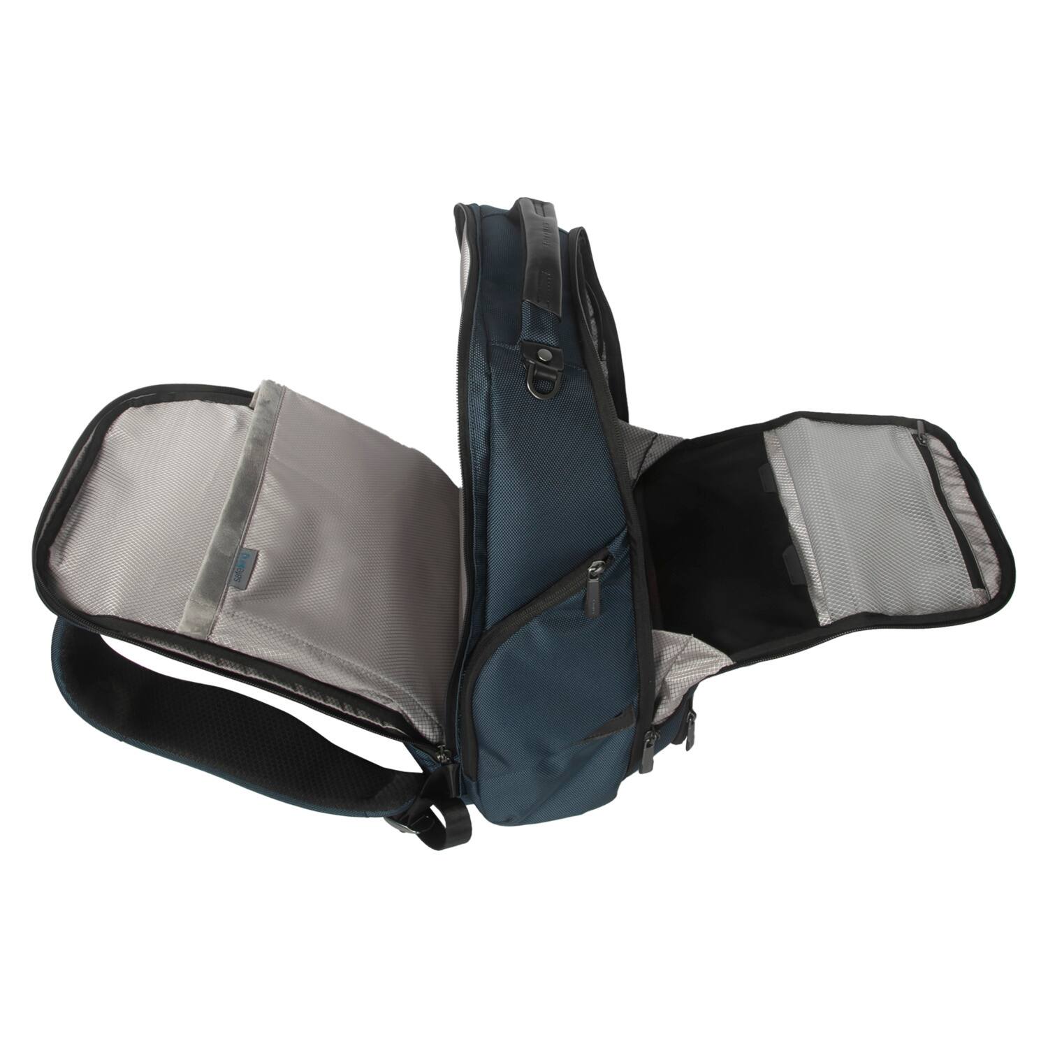 Alt View 5. Targus - 15-16” HeritageLuxe Backpack - Blue.