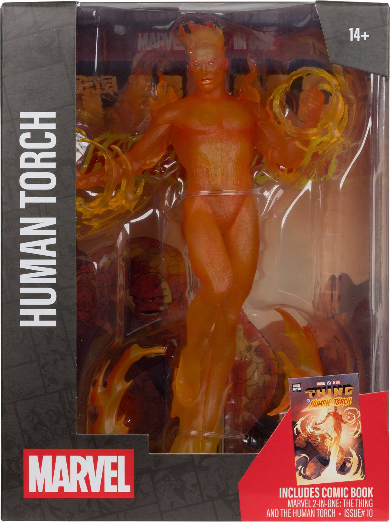 MARVEL 14+ HUMAN TORCH - 2-IN-ONE - NOT THING 3 TORCH HUMAN MARVEL INCLUDES COMIC BOOK MARVEL 2-IN-ONE: THE THING AND THE HUMAN TORCH ISSUE# 10
